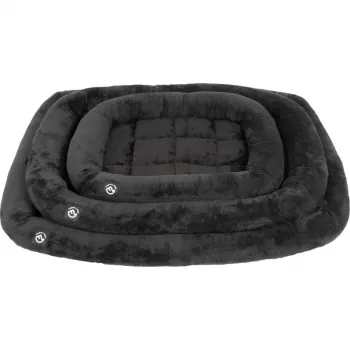Farm-Land Dog Bed with Raised Edge black